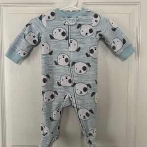 Simple Joys by Carter’s Blue Puppy Print Kids Footie